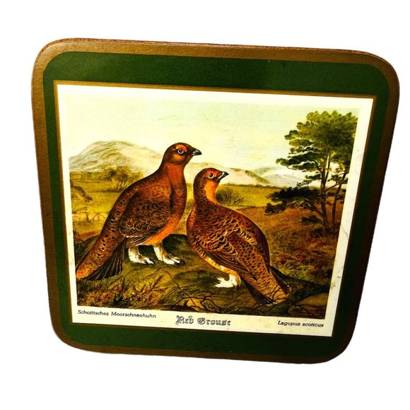 Pimpernel Jagd Fasan Photograph Vintage Pheasant Coasters Set of Four England - Picture 3 of 11